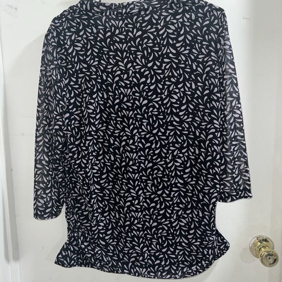 Dana Bachman Cowl Neck Size Large Floral Print - Picture 5 of 6